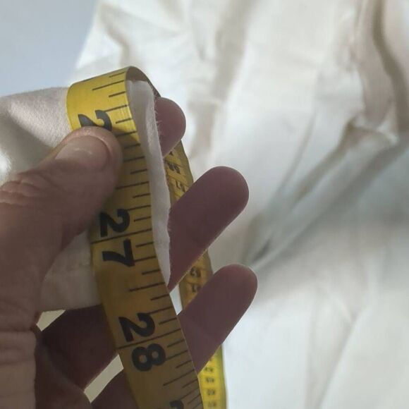 Dear John Off White Cropped Ankle Pant Jeans 30 Bone - Picture 8 of 9